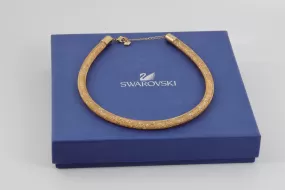 19.5" Swarovski 925 Gold Plated Silver Stardust Necklace (37.35g.)