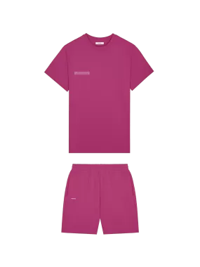 365 T-shirt and Shorts Bundle—Berry Purple