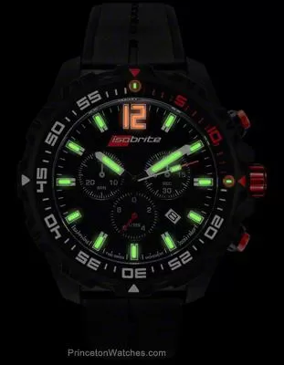 ArmourLite IsoBrite T100 Chronograph Series - Polycarbonate Case - Rubber Strap