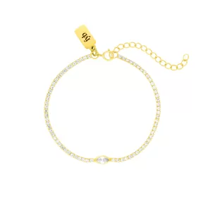 ARYA TENNIS BRACELET CRYSTAL GOLD