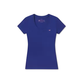 Caroline V-Neck Tee - Cotton