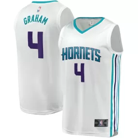 Charlotte Hornets Devonte Graham Fanatics Branded Replica Fast Break Player Association Jersey Kids - White | Ireland L1595W4