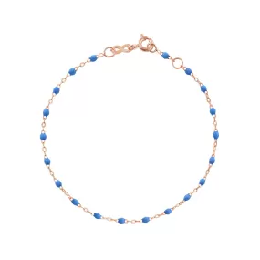 Classic Gigi Blue bracelet, Rose Gold, 5.9"