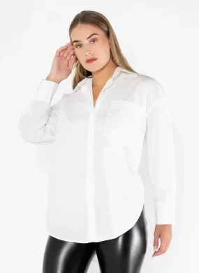 Cotton Poplin Shirt with Pocket