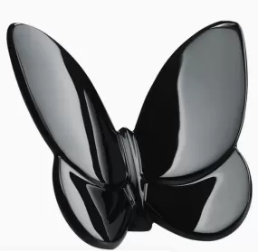 Crystal Butterfly Object Large Black