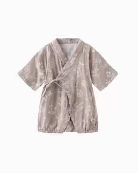 Dandelion Baby Kimono - Earl Grey