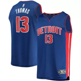 Detroit Pistons Khyri Thomas Fanatics Branded Replica Fast Break Player Icon Jersey Kids - Blue | Ireland C5139N6