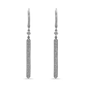 Diamond Drop Bar Earrings