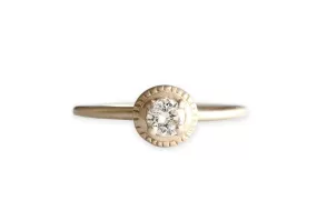 Evelyn Milgrain GIA Diamond Ring