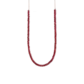 Faceted Ruby & Yellow Gold Choker