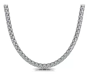 GALE 40 Carat Diamond Tennis Necklace in Platinum 4 prong set GIA Graded 50 pointer H Color I1 Clarity BY MIKE NEKTA