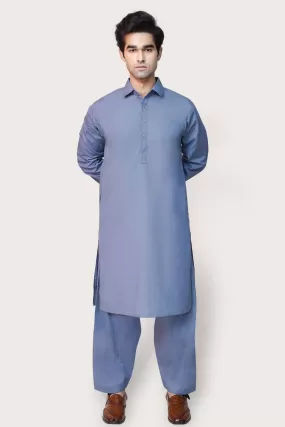 Grey Cotton Kurta Shalwar