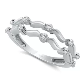 Kallati Eternal Diamond Ring in 14K White Gold