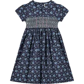 Made with Liberty fabric: Girls Dress - Estella/white collar edition