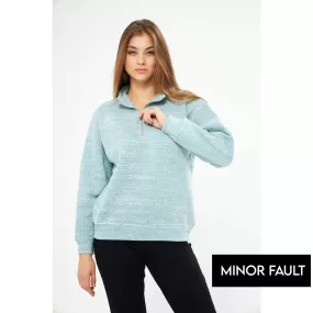 (Minor Fault) Floating Blue Oversized Sweatshirt