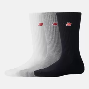 New Balance Patch Logo socks 3 Pairs Black, Grey, White