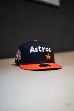 New Era Houston Astros On-Field Script Green UV (Navy/Orange)