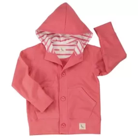 Organic Cotton Girls Cardigan - Pink