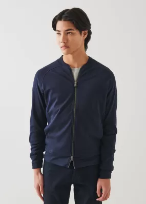 PIMA COTTON INTERLOCK BOMBER JACKET