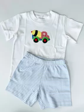 Squiggles - Tee   Short Set - Cement Mixer